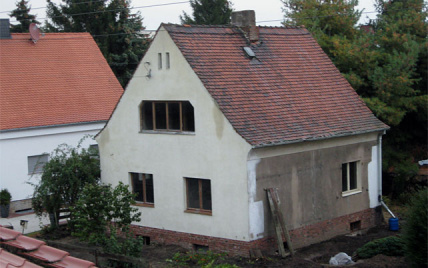 altes Wohnhaus vor Umbauarbeiten
